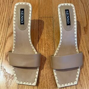 Senso Mollie Tan Leather Women's Sandals Size 40 Fits like US 9